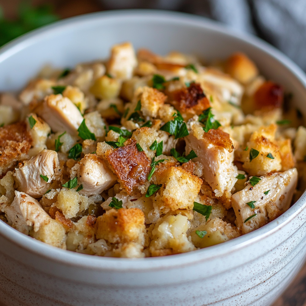 Chicken and Stuffing Crockpot Recipe