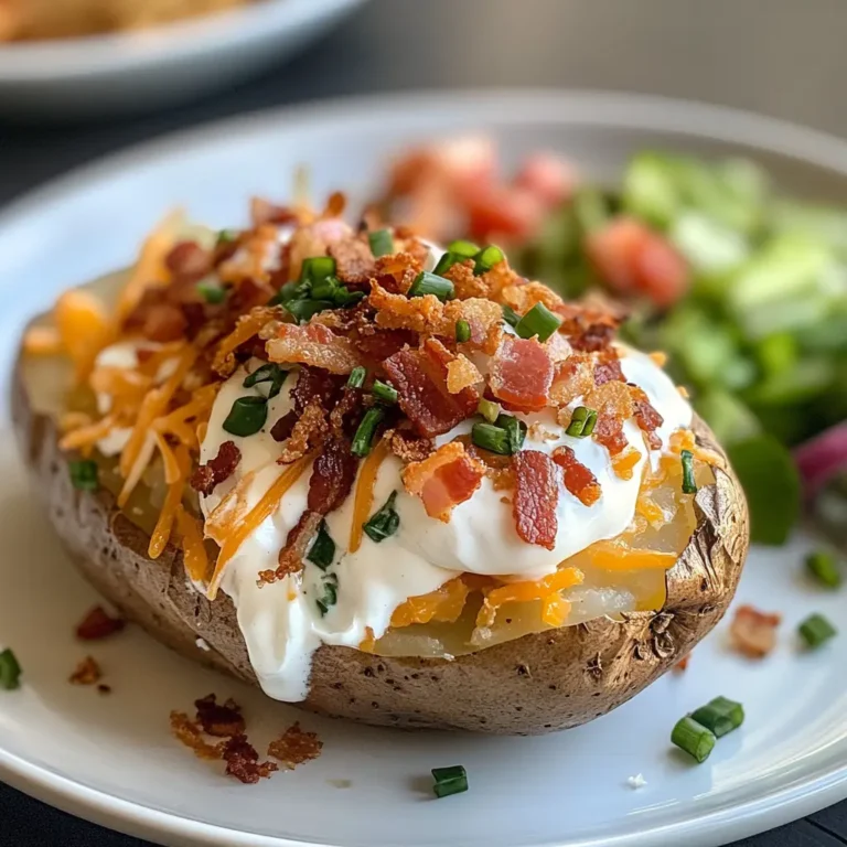 Golden-brown air fryer baked potato with crispy skin and fluffy interior