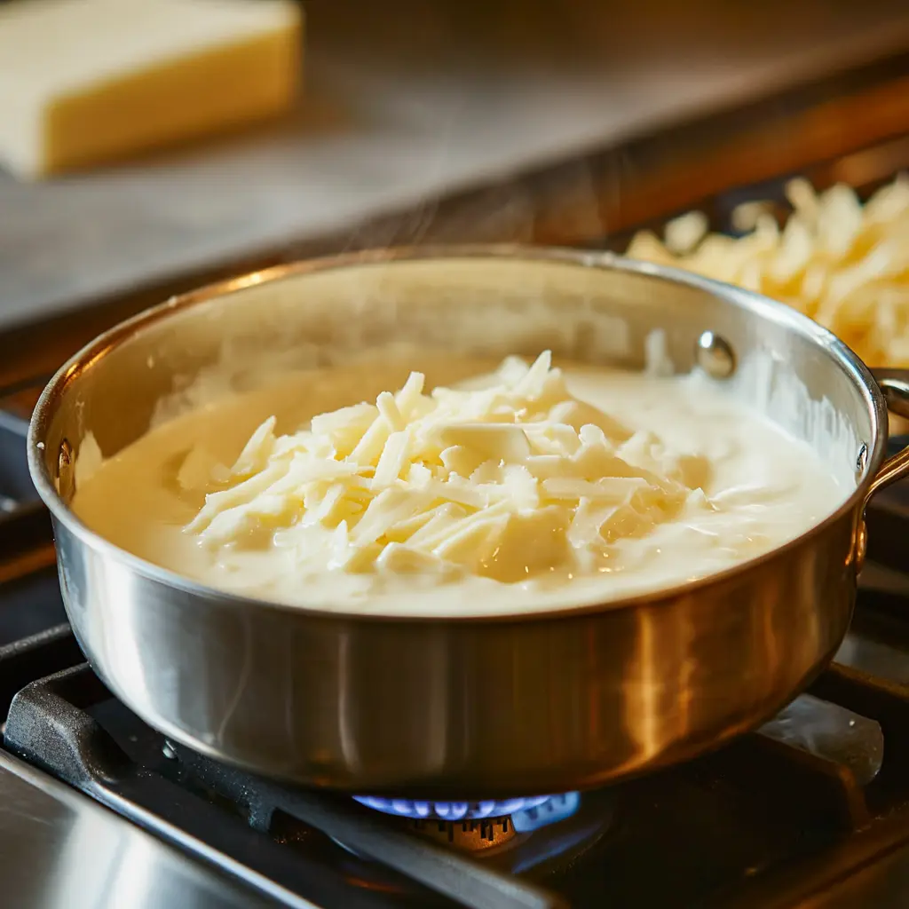 A close-up of classic cheddar and Monterey Jack cheeses on a cutting board, with jalapeños and cilantro for added flavor.