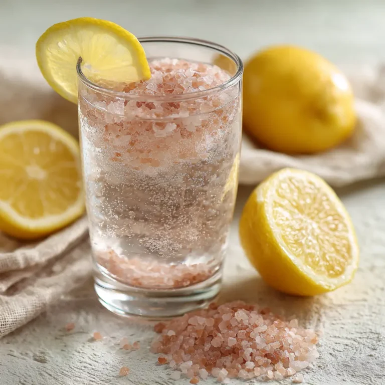 Finished Pink Salt Trick drink, ready for consumption as a natural weight loss remedy