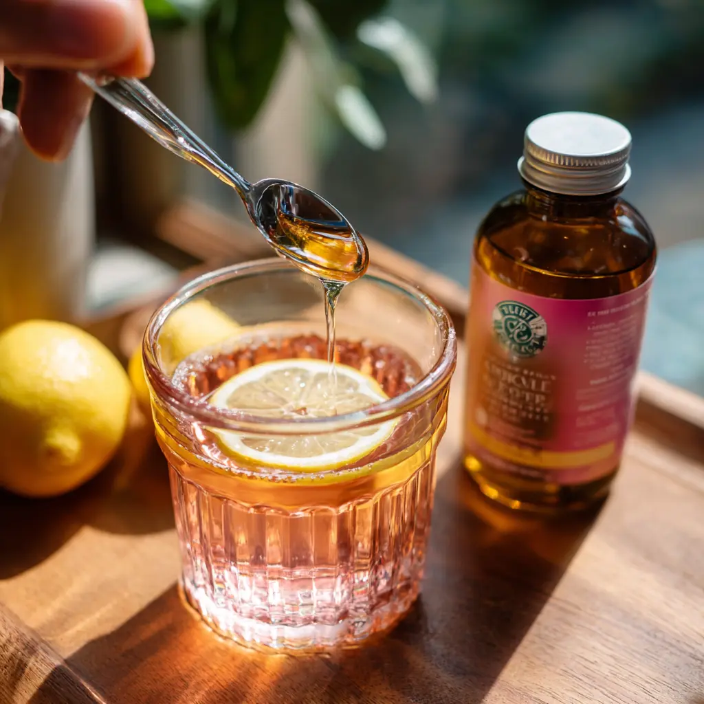 Adding apple cider vinegar to the Pink Salt Trick for weight loss.