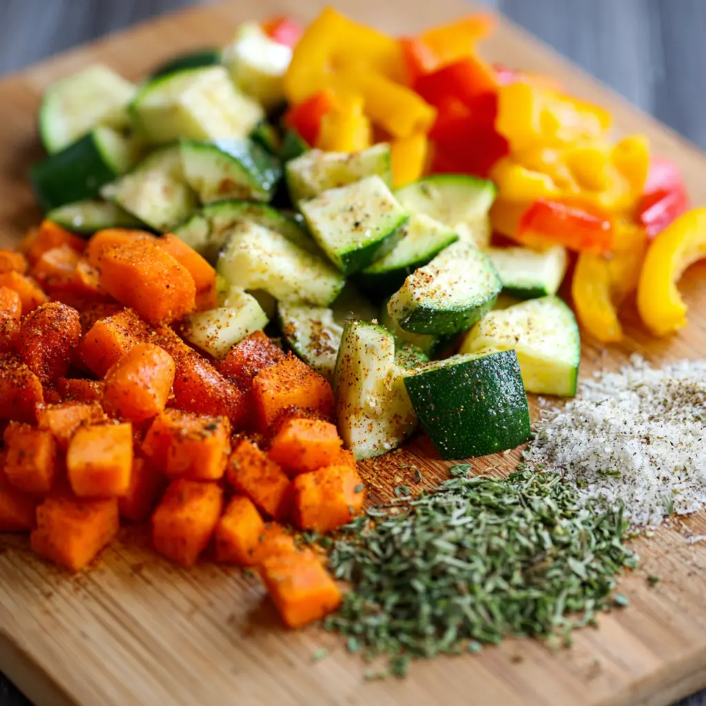 Preparing Veggies for Air Fryer