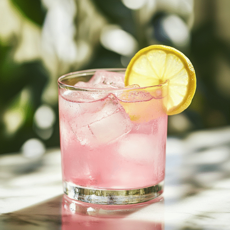 Served Pink Salt and Ice Detox Drink with lemon and mint